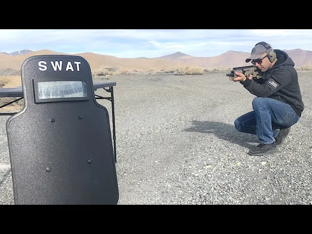 swat ballistic shield test